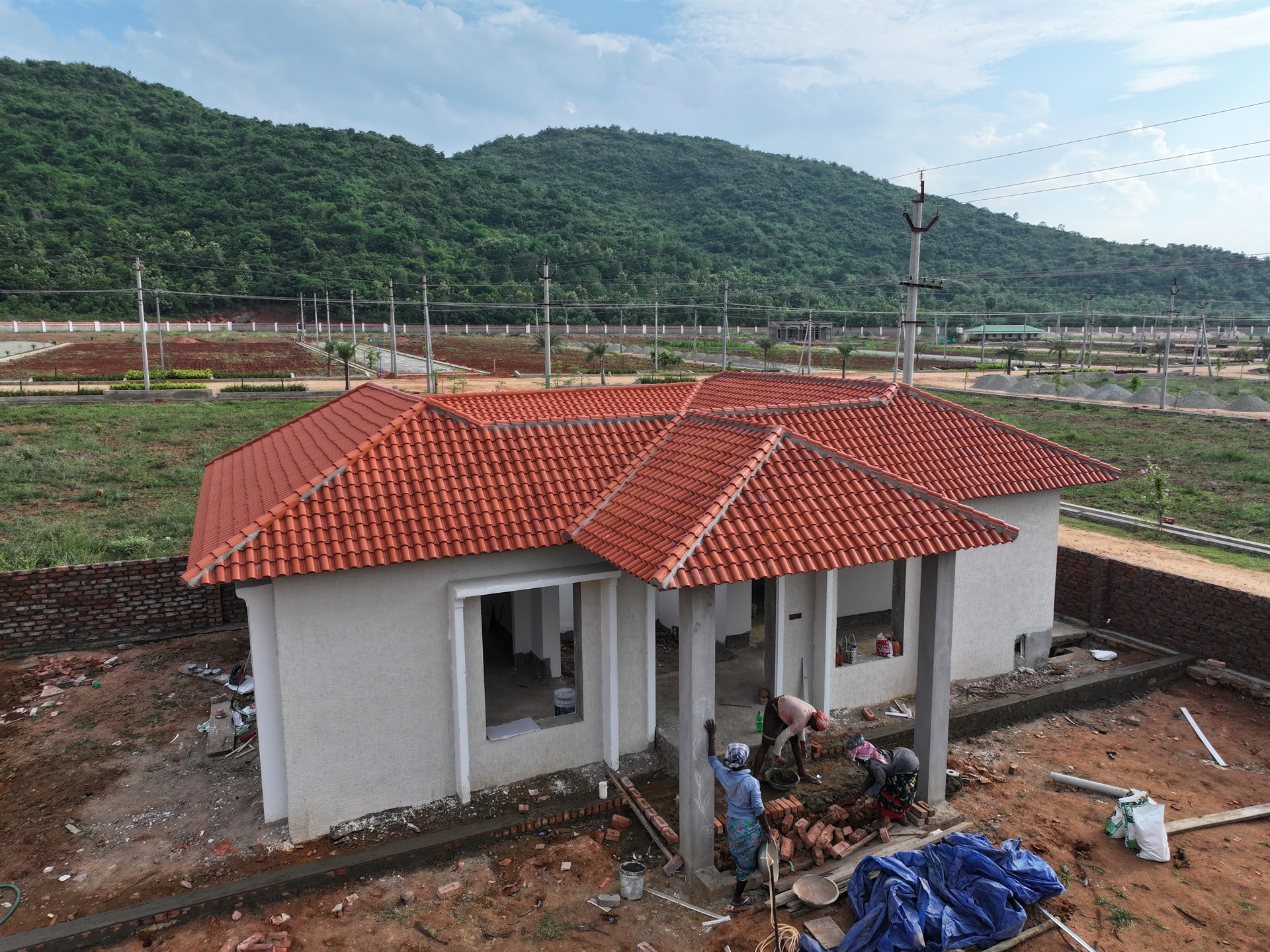 Duplex Villa Structure Under Construction
