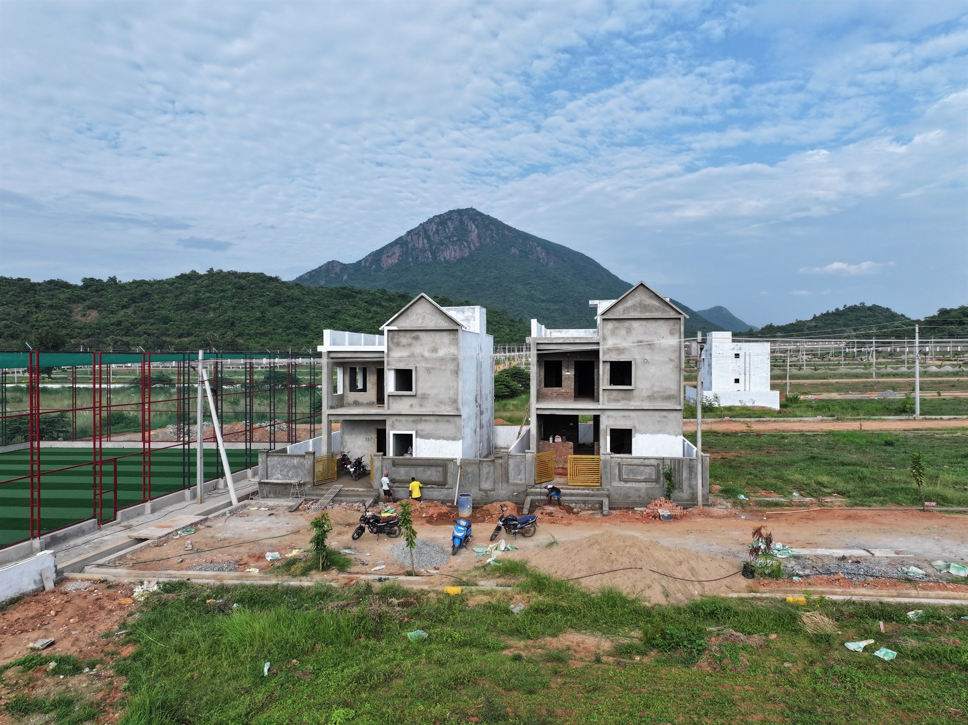 Twin Residential Villas in Progress